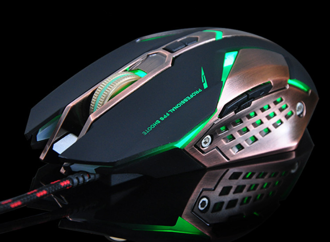 Gaming Wired Cable 7 Breathing Led Back Light Optical Mouse